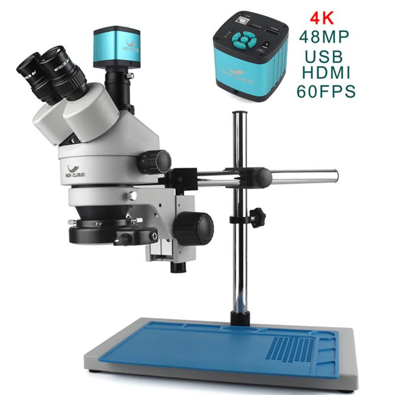 Simul-Focal Industrial Microscope 4K Hdmi - 4K 48MP HDMI Kamera Set 3,5X